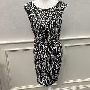 Black and White Woman's Work Dress